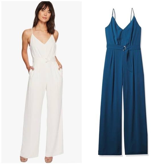 NWT Jill Stuart Womens Spaghetti Strap Jumpsuit with Pockets - Picture 1 of 9